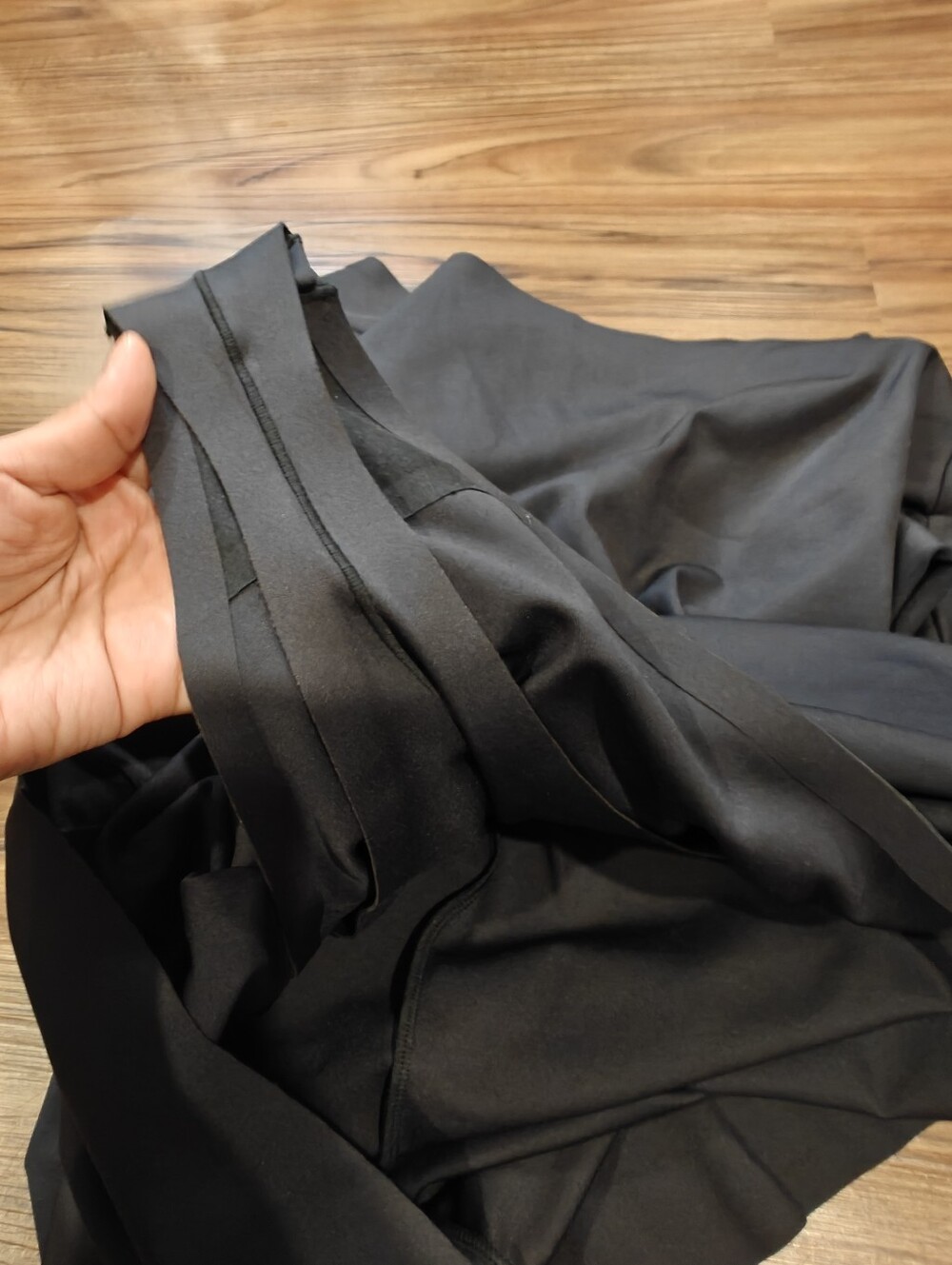 SKIMS Black Body Long Sleeve Slip Dress - Picture 9 of 12